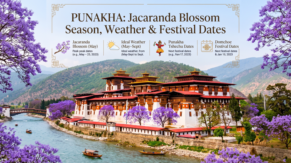  Punakha: Jacaranda Blossom Season, Weather & Festival Dates